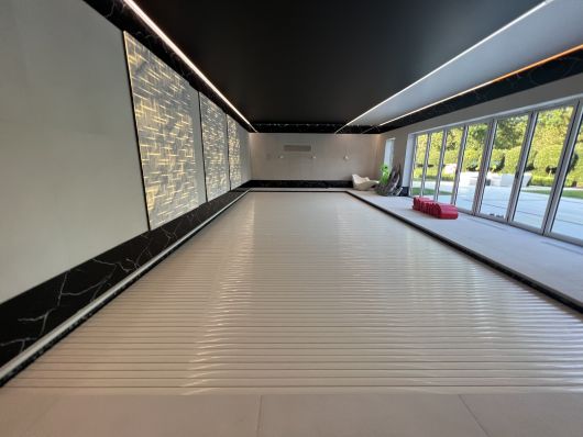 indoor pool complex with cover closed