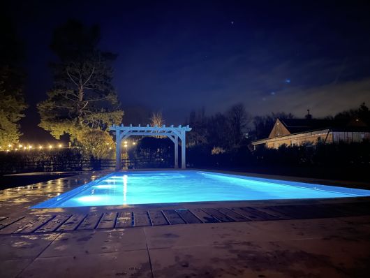 pool at night