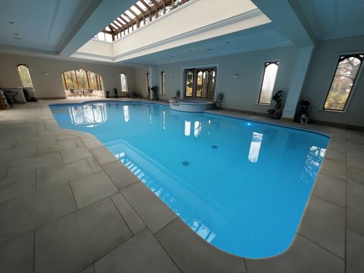 indoor pool with atrium
